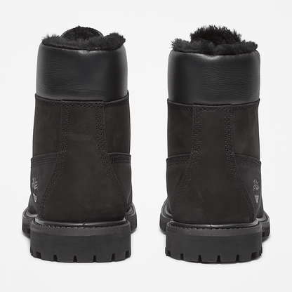 Stivale Timberland 6-Inch da Donna in Nero con pelliccia