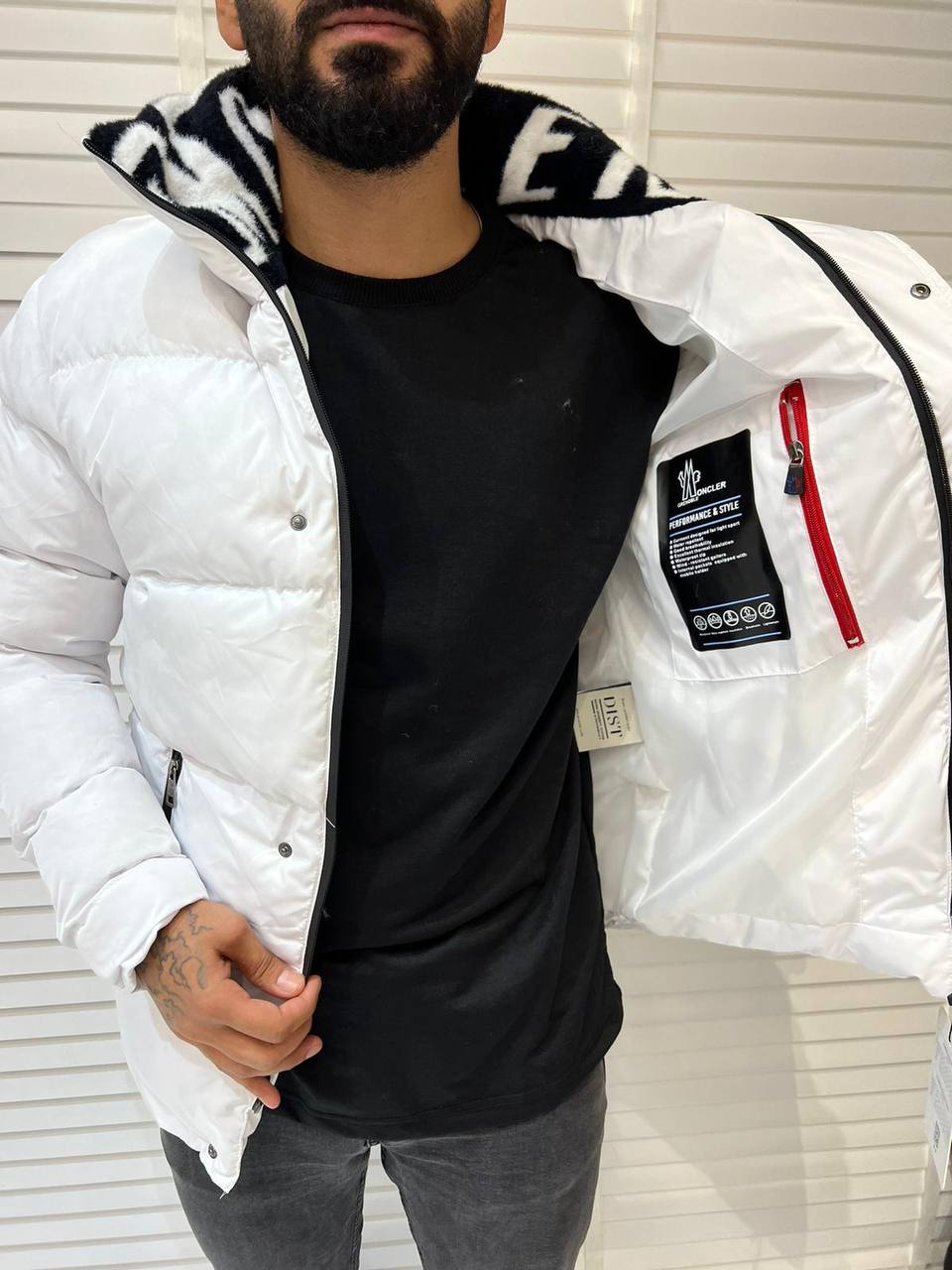 GIACCA MONCLER UOMO - BIANCO MATTO