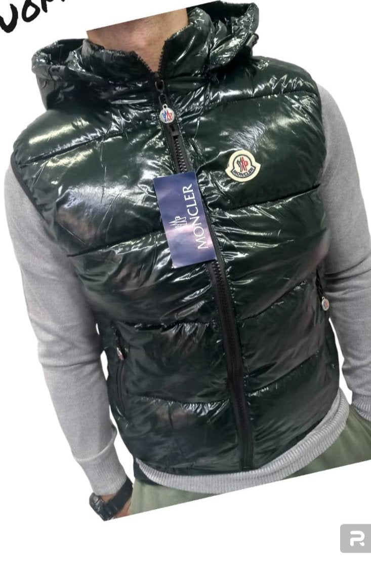 SMANICATO MONCLER LUCIDO UOMO CON CAPPUCCIO - VERDE